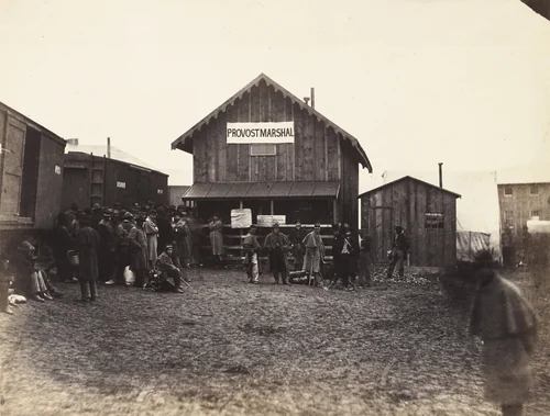 Provost Marshall's Office, Aquia Creek by Timothy O'Sullivan, Alexander Gardner, photograph, 1863