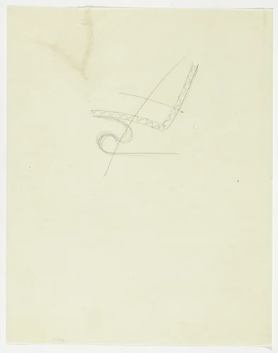 Lounge Chair with Arms (Elevation sketch) by Ludwig Mies van der Rohe, mies van der rohe archive, 1926