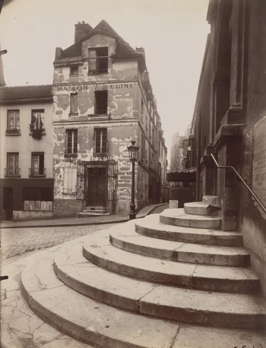 Rue de la Montagne-Sainte-Geneviève by Eugène Atget, photograph, 1923