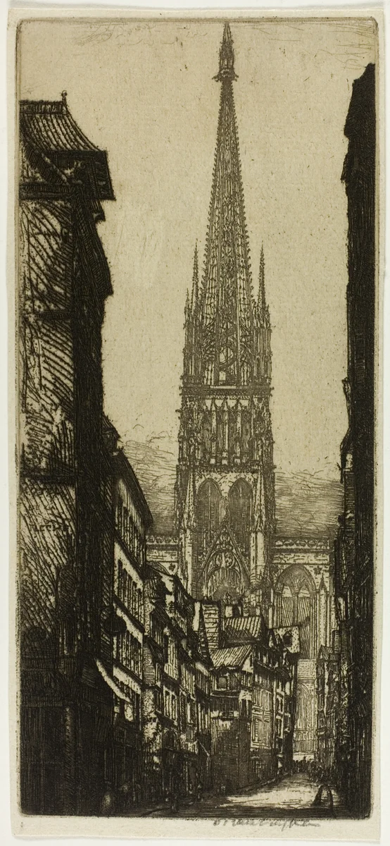 La Flêche, Rouen by Donald Shaw MacLaughlan, print, 1903
