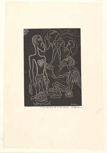 John Henry and the Witch Woman by Fred Becker, print, 1935-1940