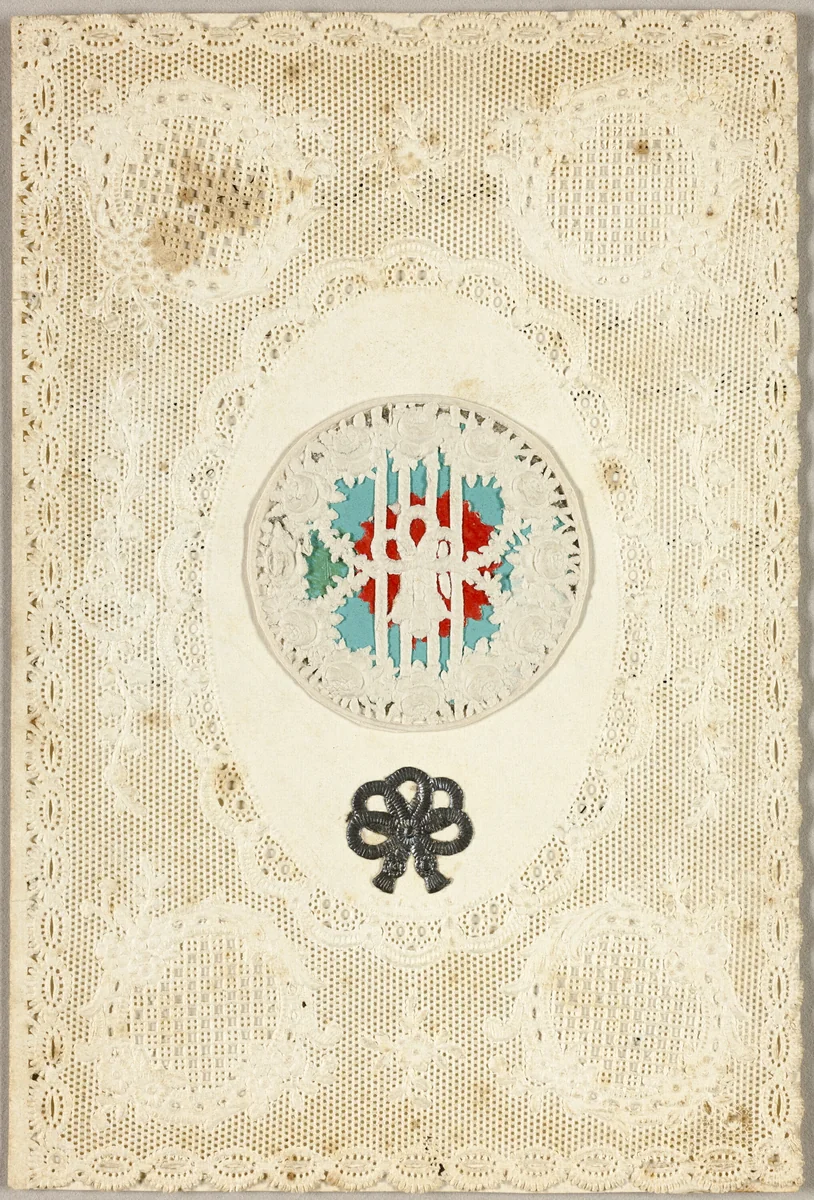 Untitled Valentine (Wreath with Rope Tie) by Joseph Mansell, other, 1845-1855