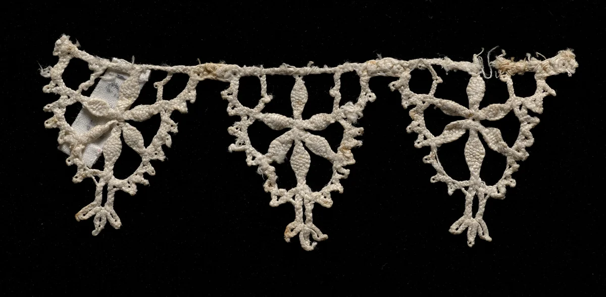 Bobbin Lace (Plaited Lace) Edging of Points by Unknown, textile, 1550-1599
