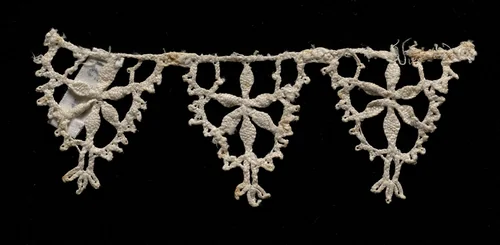 Bobbin Lace (Plaited Lace) Edging of Points by Unknown, textile, 1550-1599