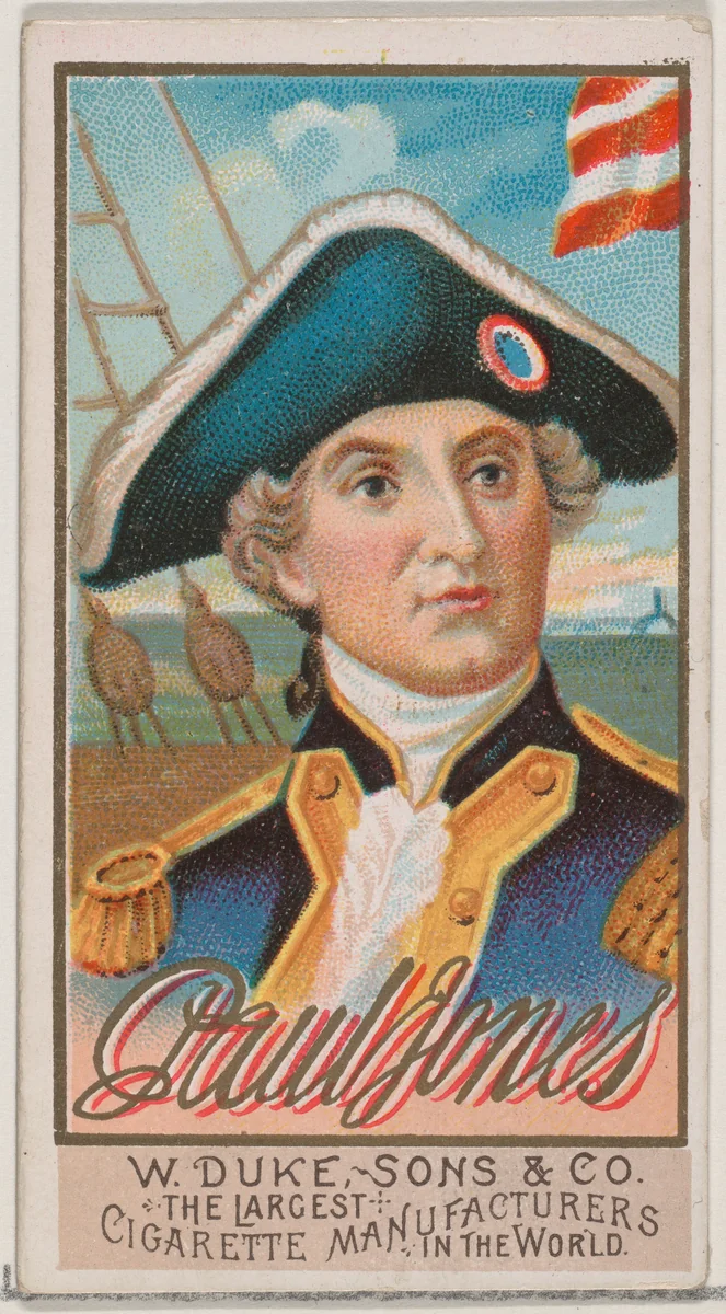 Paul Jones, from the series Great Americans (N76) for Duke brand cigarettes by W. Duke, Sons & Co., print, 1888