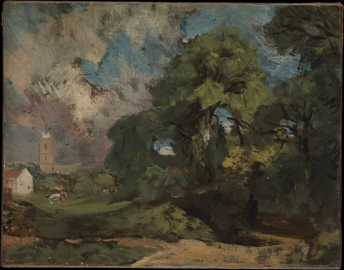 Stoke-by-Nayland by John Constable, painting, 1805-1815