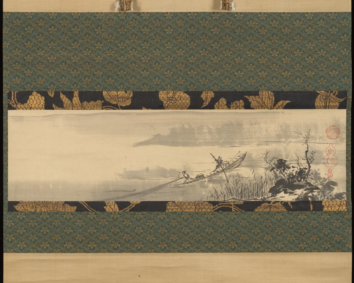 Fisherman by Kano Tan'yū (狩野探幽), painting, 1602-1674