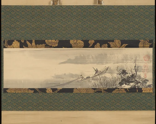 Fisherman by Kano Tan'yū (狩野探幽), painting, 1602-1674