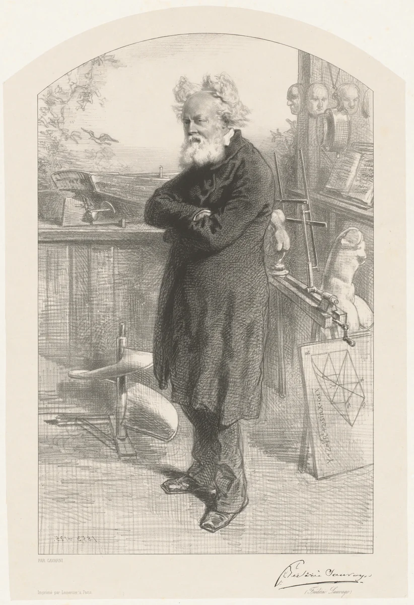 Frédéric Sauvage by Paul Gavarni, print, 1853