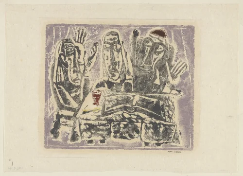 Feast of Passover by Max Weber, print, 1920