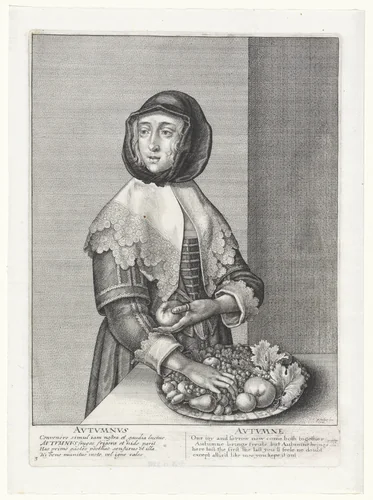 Herfst by Wenceslaus Hollar, print, 1641