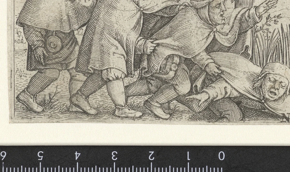 Blinden leiden de blinden by Unknown, print, 1544-1556