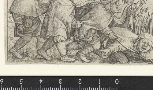 Blinden leiden de blinden by Unknown, print, 1544-1556