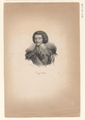 Portret van Henri Coiffier de Ruzé by anonymous, print, 1818-1842