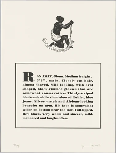 Untitled by Glenn Ligon, portfolio, 1993