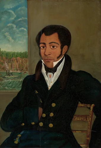 Portrait of a Man (Possibly Peter Vogelsang Sr.) by American 19th Century, painting, 1829