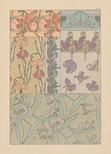 Documents Decoratifs: Plate 41 by Alphonse Mucha, print, 1901-1902
