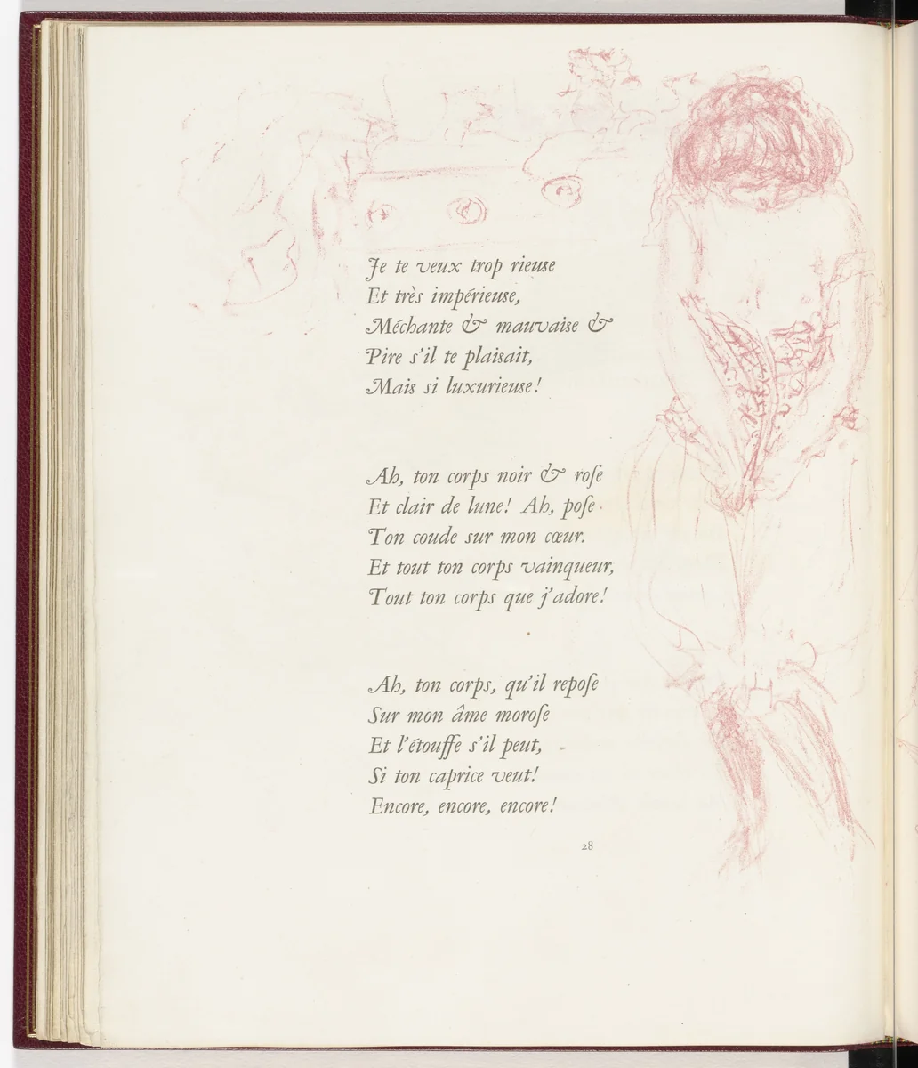 In-text plate (page 28) from Parallèlement (In Parallel) by Pierre Bonnard, illustrated book, 1900