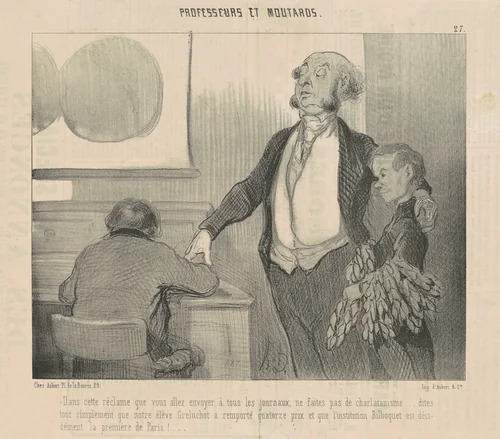 Dans cette réclame que vous allez envoyer ... by Honoré Daumier, print, 1846