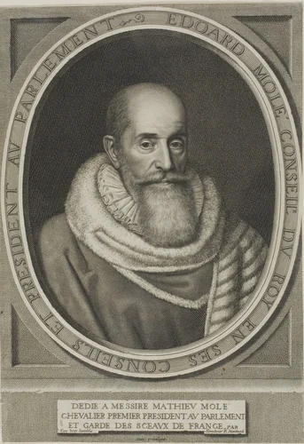 Portrait of Edouard Molé by Robert Nanteuil, print, 1653