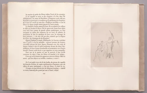Immediately Three Goddesses Arise (Immédiatement surgissent trois Déesses) (plate X) from La Tentation de Saint-Antoine by Odilon Redon, illustrated book, 1896