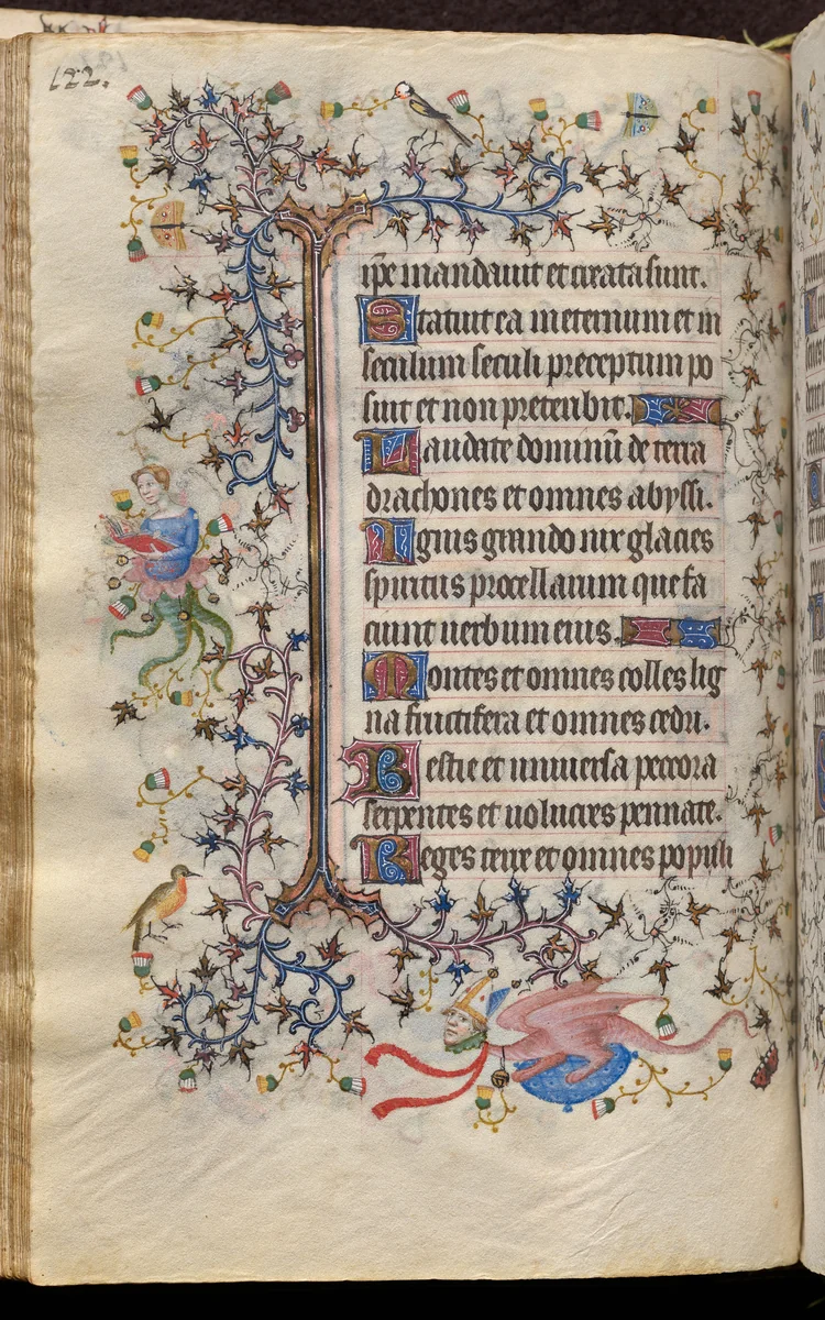 Hours of Charles the Noble, King of Navarre (1361-1425): fol. 61v, Text by Master of the Brussels Initials and Associates, book, 1400-1410
