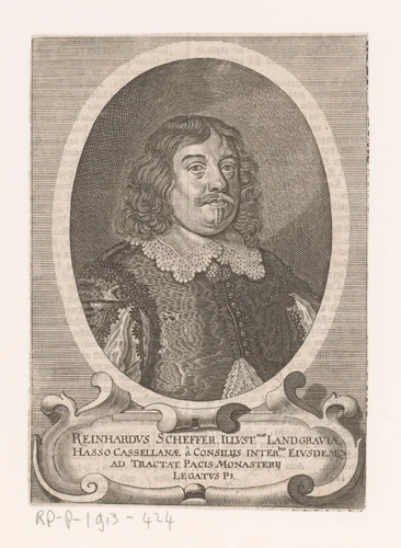 Portret van Reinhard Scheffer by Matthäus Merian, book, 1652