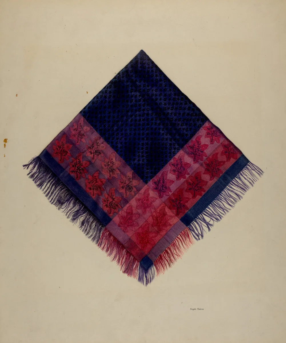 Brocade Kerchief by Angelo Bulone, index of american design, 1938