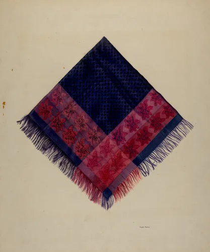 Brocade Kerchief by Angelo Bulone, index of american design, 1938