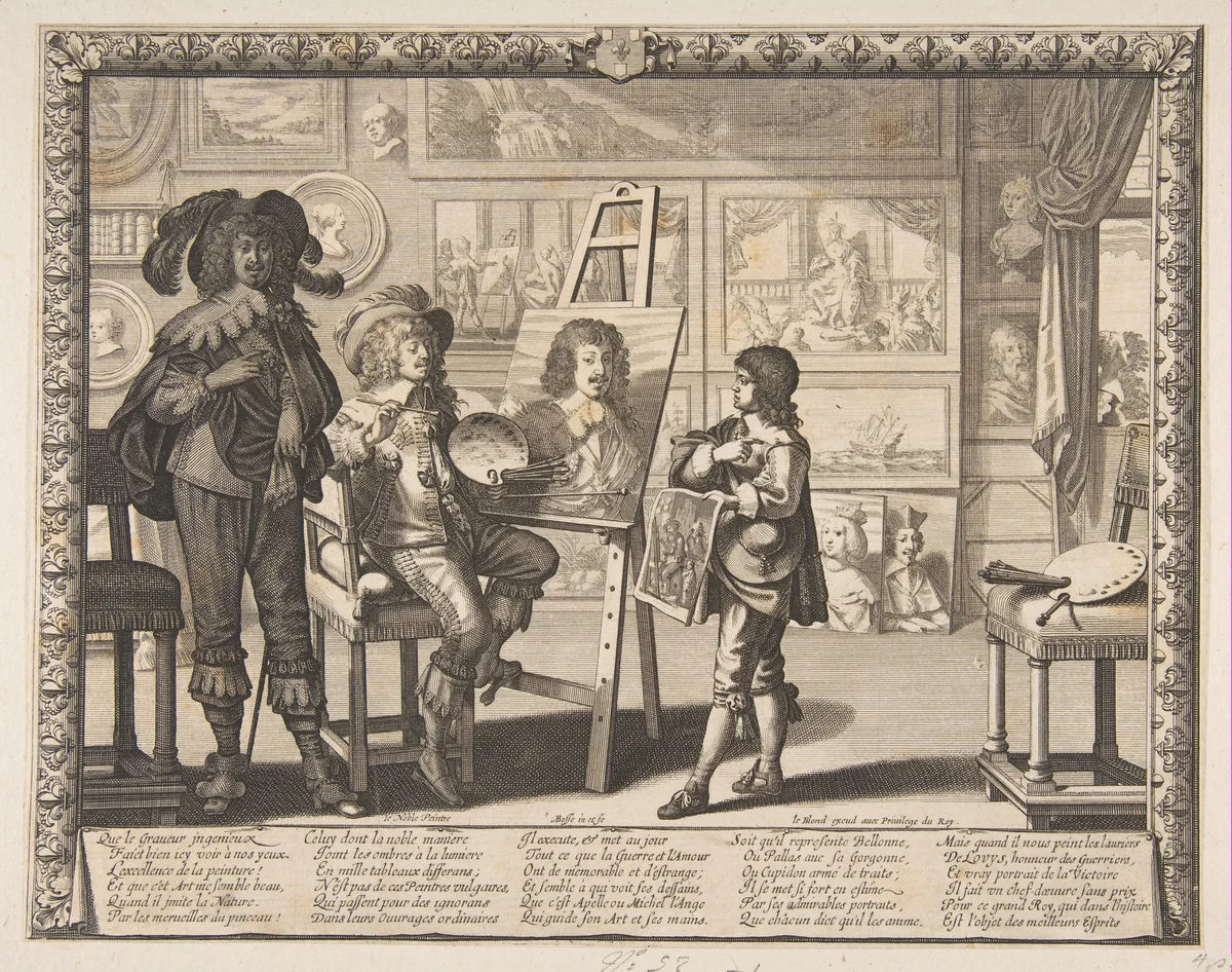 The Painter by Abraham Bosse, print, 1637-1647