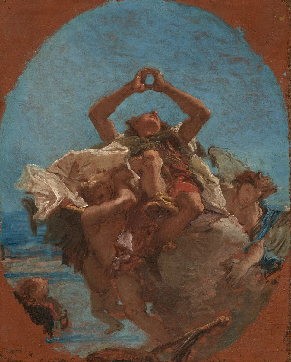 Saint Roch Carried to Heaven by Angels by Giovanni Battista Tiepolo, painting, 1735-1745