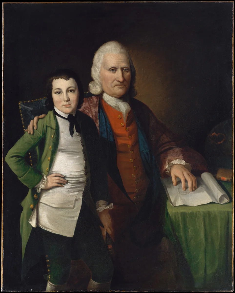 Cadwallader Colden and His Grandson Warren De Lancey by Matthew Pratt, artwork, 1769-1775