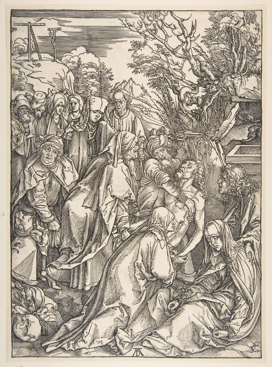 The Entombment by Albrecht Dürer, print, 1485-1528