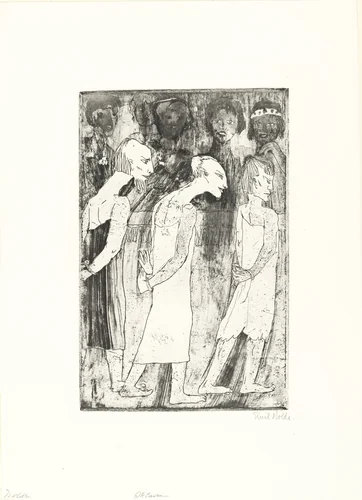 Slaves (Sklaven) by Emil Nolde, print, 1918
