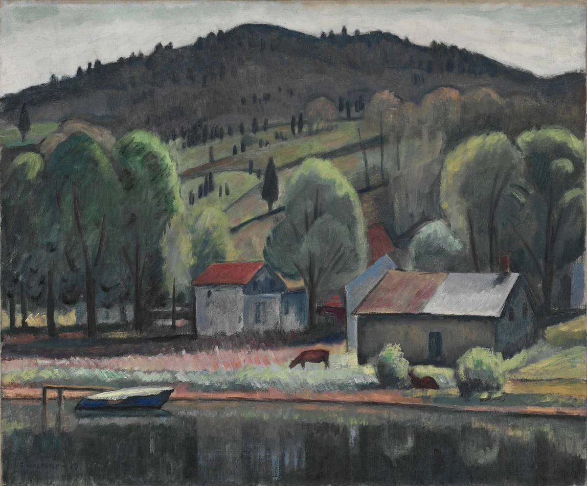 Eddyville by Samuel Halpert, painting, 1917