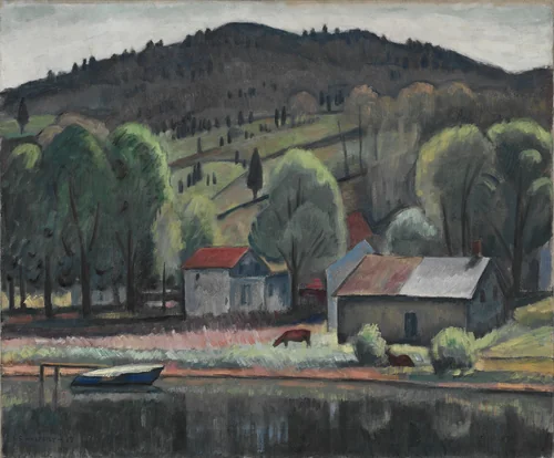 Eddyville by Samuel Halpert, painting, 1917
