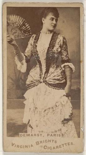 Demarsy, Paris, from the Actors and Actresses series (N45, Type 1) for Virginia Brights Cigarettes by Allen & Ginter, photograph, 1885-1891
