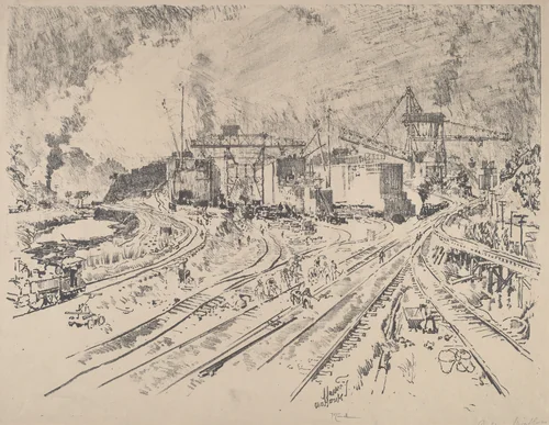 Early Morning, Miraflores by Joseph Pennell, print, 1912