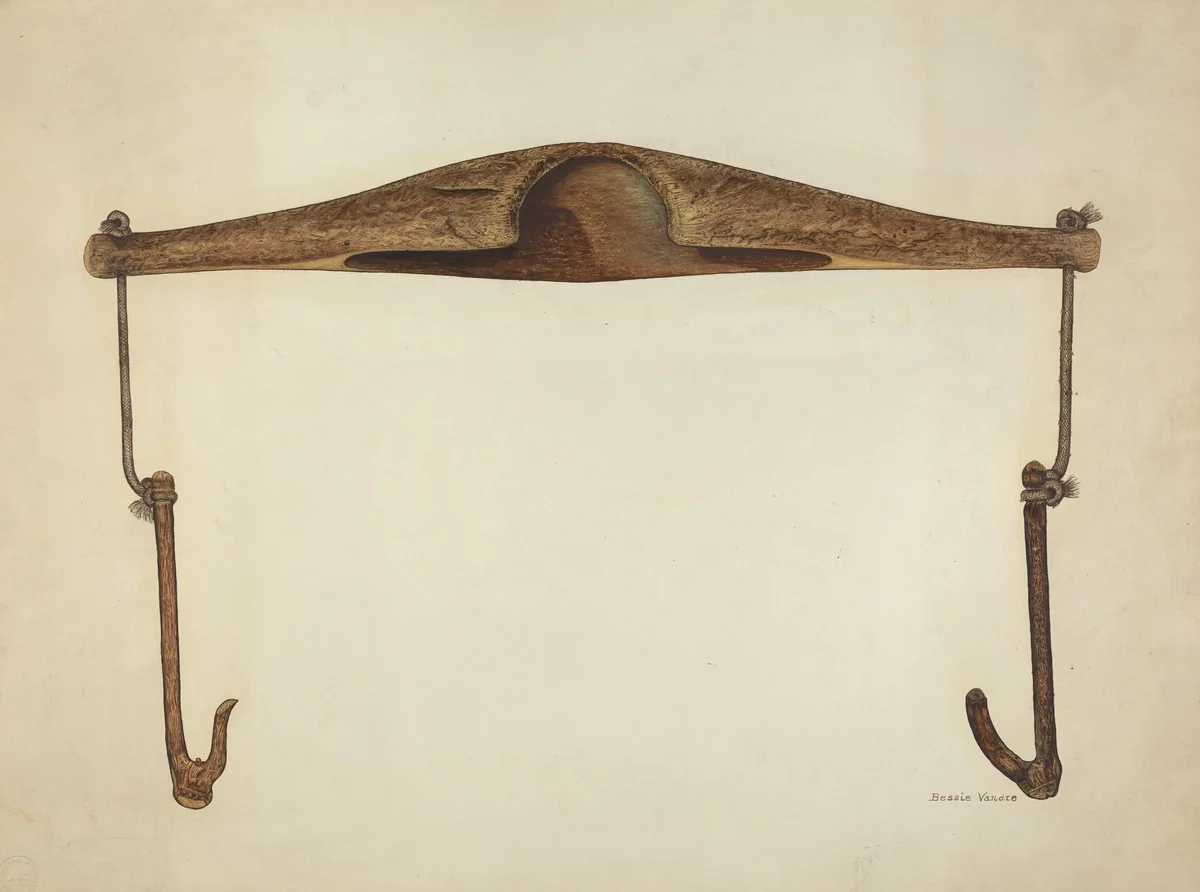 Bucket Yoke by Bessie Vandre, index of american design, 1941