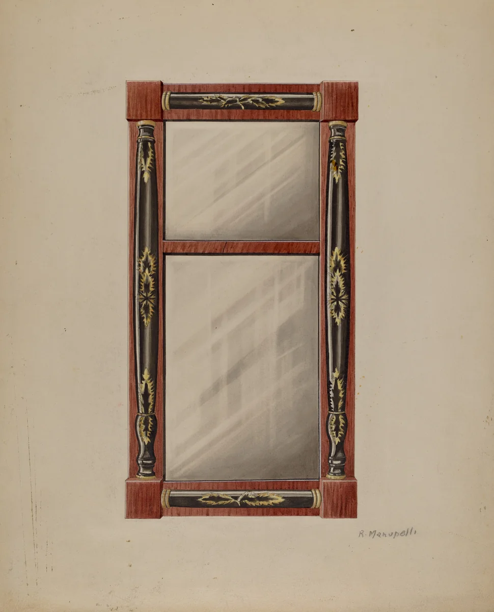 Wall Mirror by Raymond Manupelli, index of american design, 1938