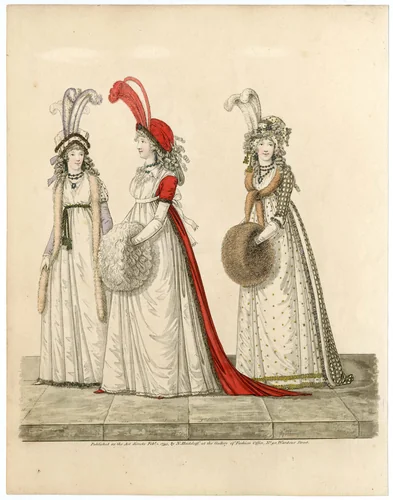 Fashion plate by Nicolaus Heideloff, artwork, 1795
