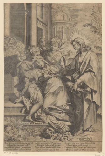 Heilige Catharina van Siena by Unknown, print, 1588-1589