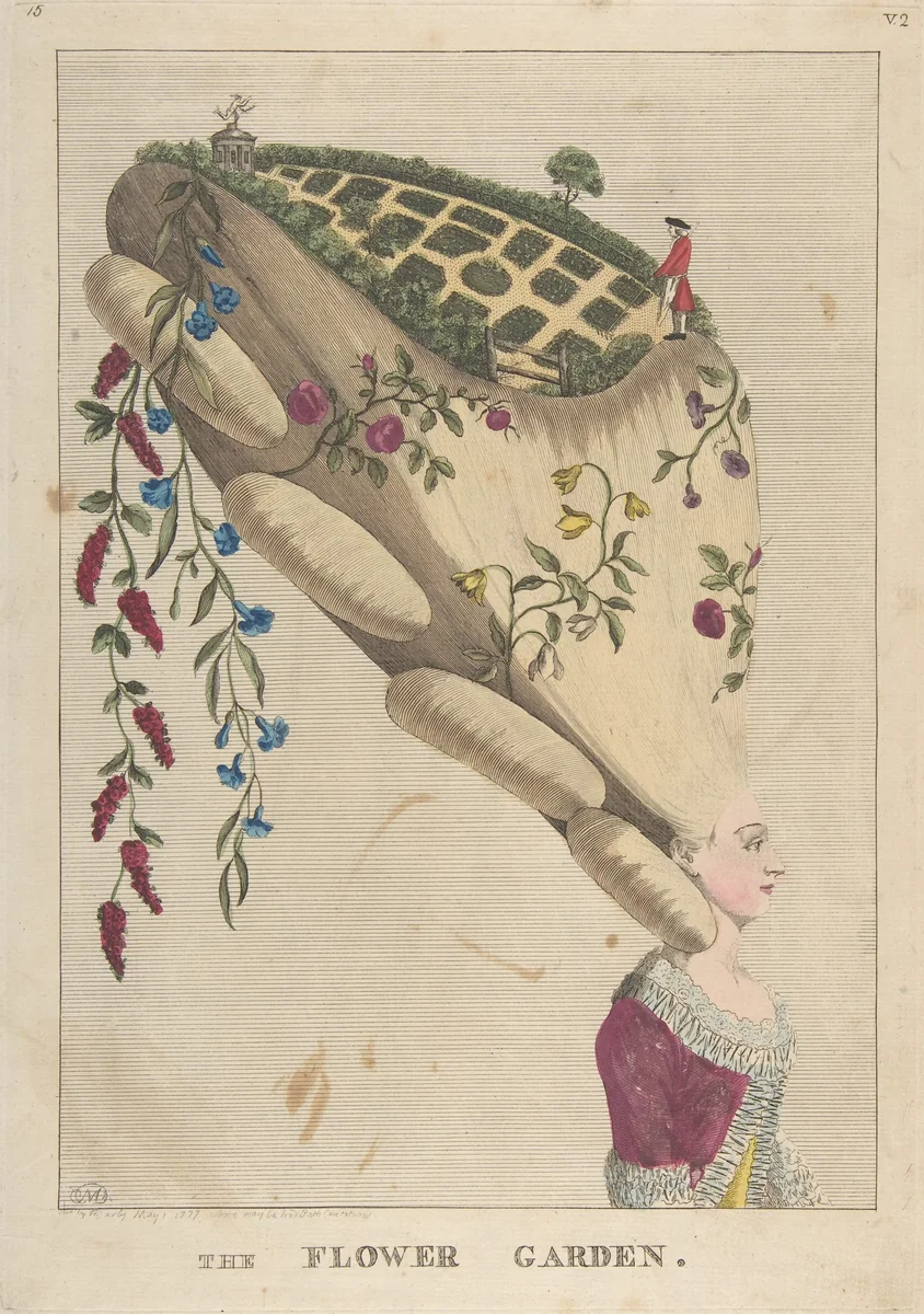 The Flower Garden by Matthias Darly, print, 1777