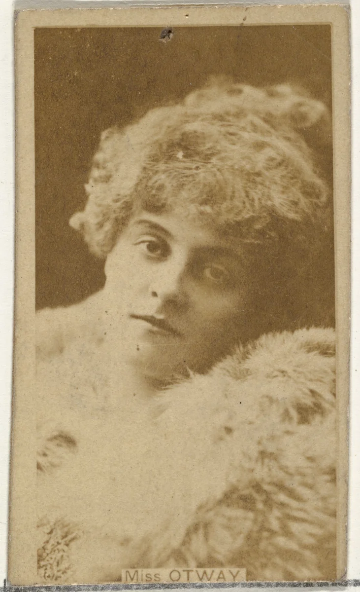 Miss Otway, from the Actors and Actresses series (N145-8) issued by Duke Sons & Co. to promote Duke Cigarettes by W. Duke, Sons & Co., photograph, 1890-1895