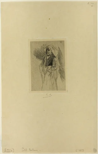 Young Breton Woman by Félicien Rops, print, 1853-1898