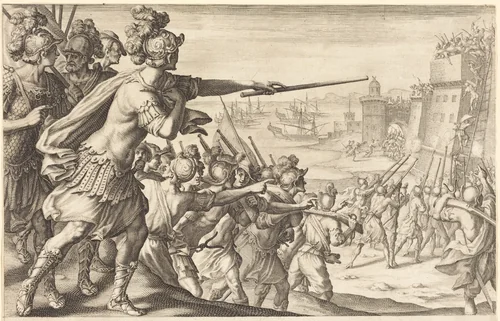 Taking of Bone by Jacques Callot, print, 1614