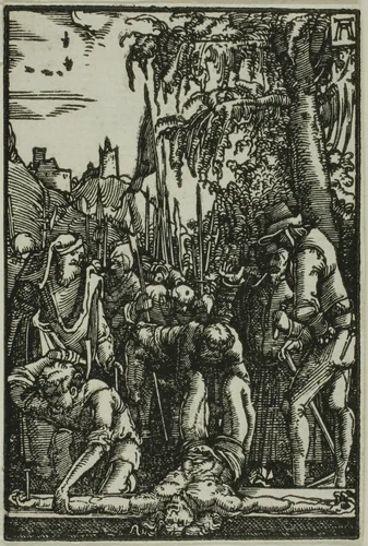 Nailing to the Cross, from The Fall and Redemption of Man by Albrecht Altdorfer, print, 1510-1518