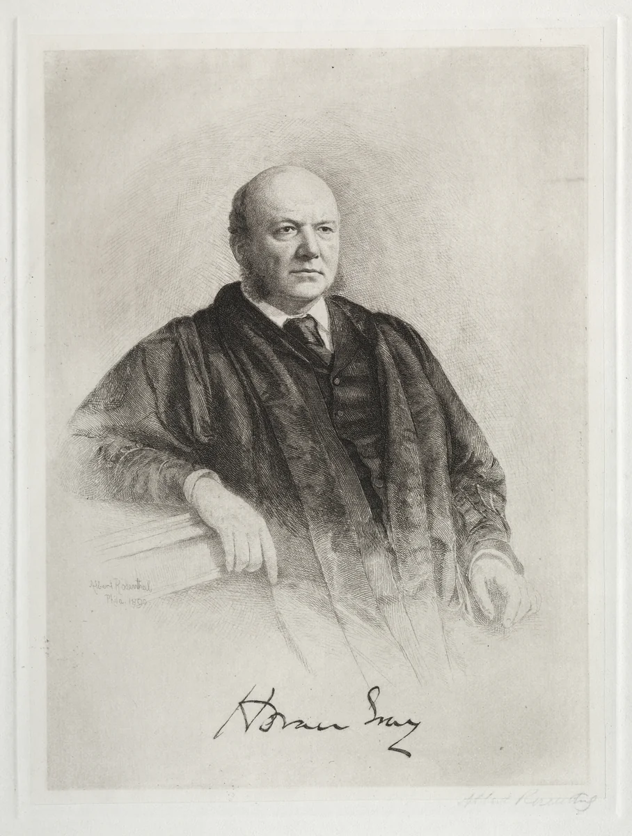 Horace Gray by Albert Rosenthal, print, 1890