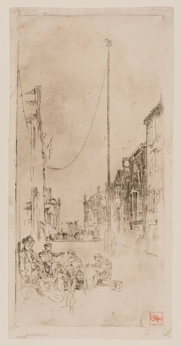 The Venetian Mast by James McNeill Whistler, print, 1879-1880