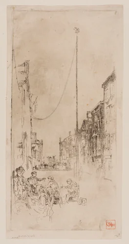 The Venetian Mast by James McNeill Whistler, print, 1879-1880